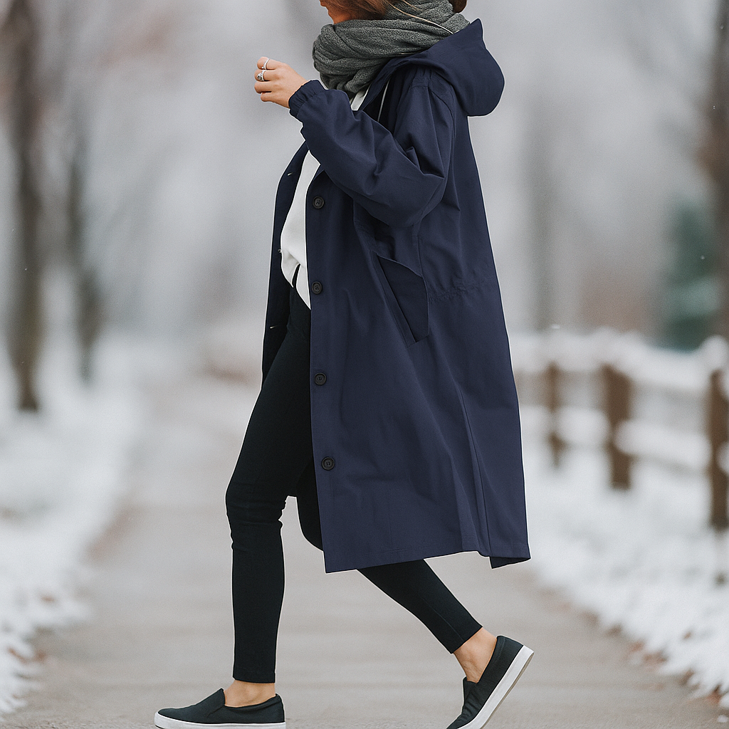 Angelica - Trench Mode en Long Style - Élégant & Intemporel