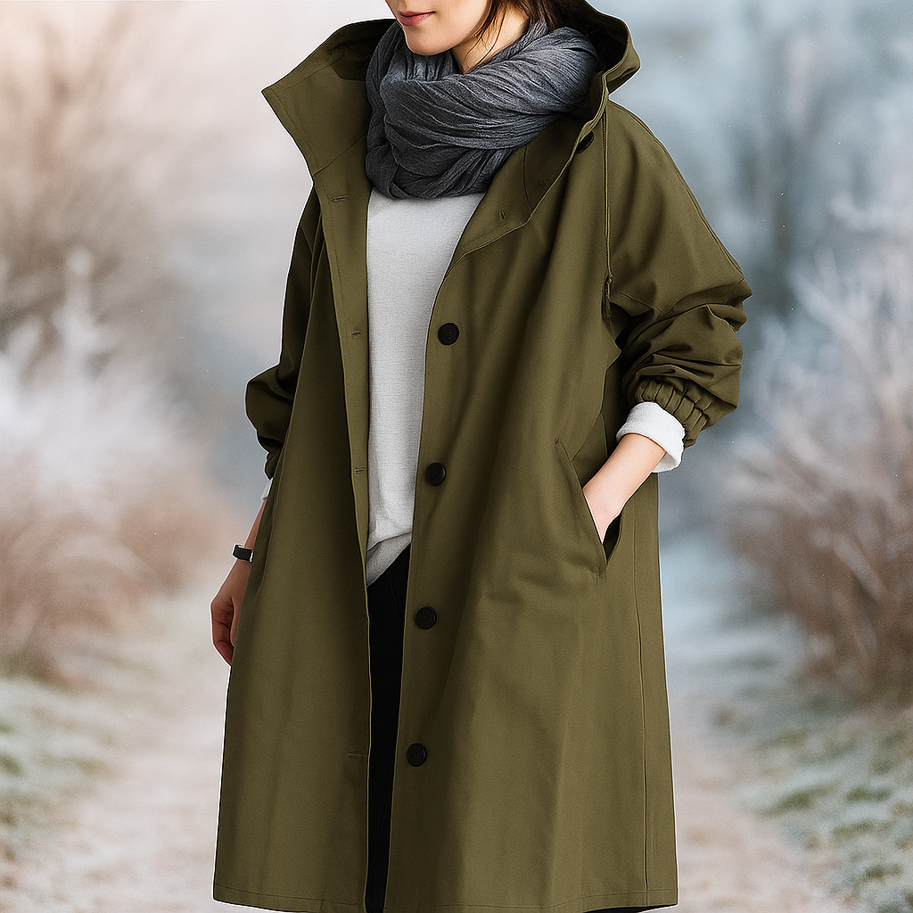 Angelica - Trench Mode en Long Style - Élégant & Intemporel