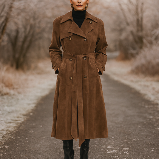 Bianca - Trench-coat en daim - Élégant et durable