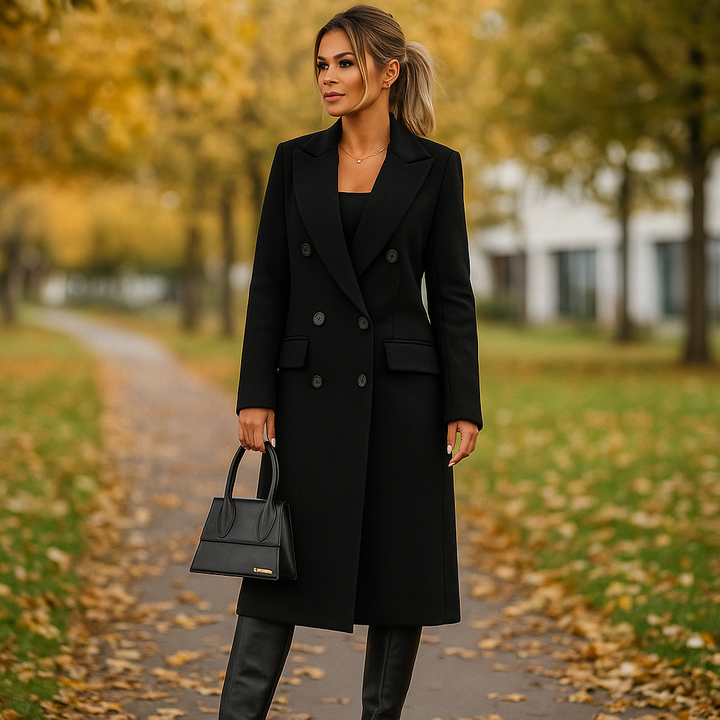 Laura - Manteau long d’hiver femme en laine