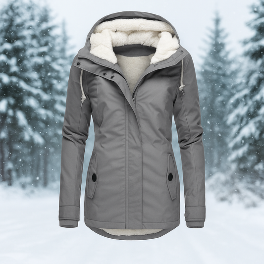 Manteau en Coton Camila Plisseret - Capuche - Léger & Élégant