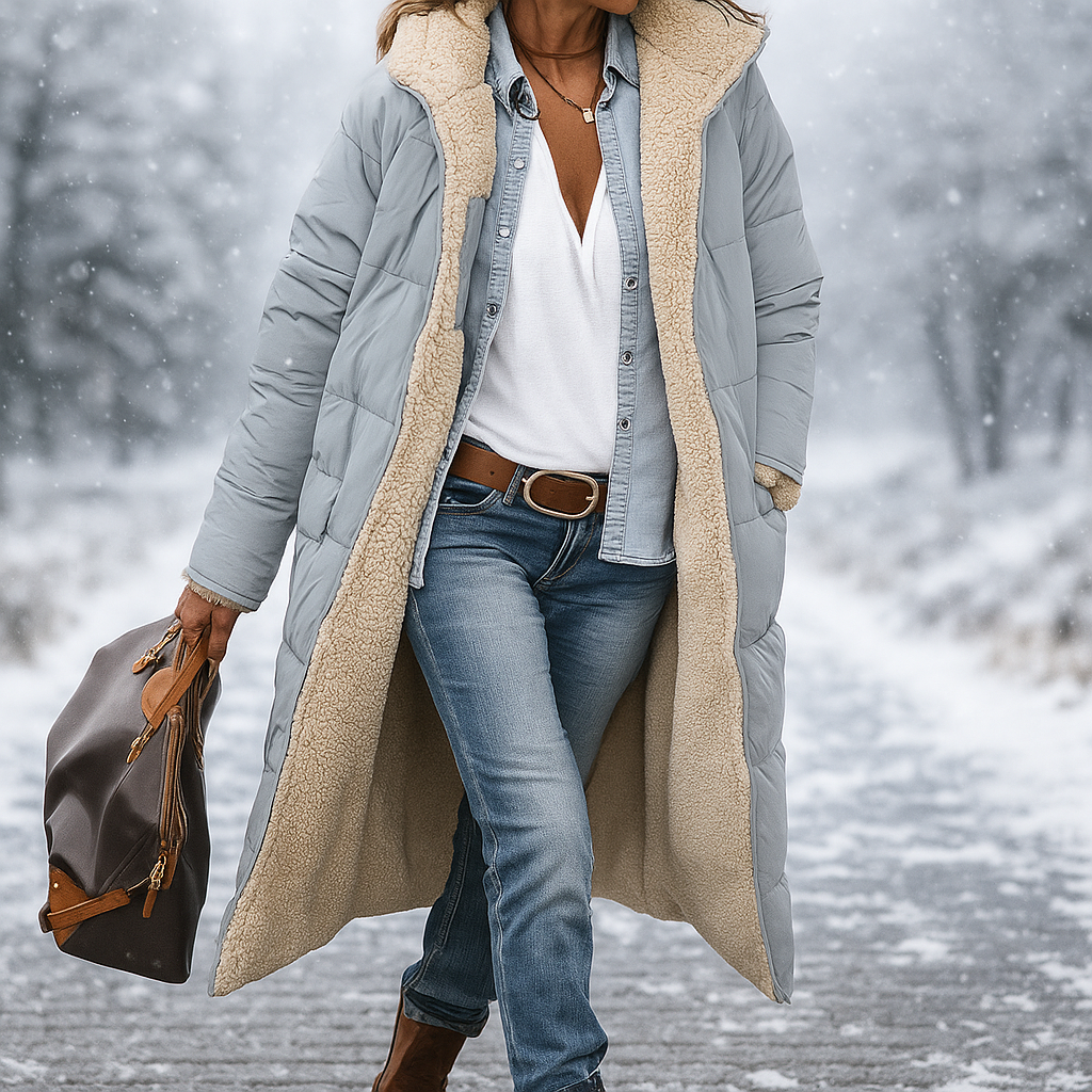 Esme - Parka réversible - Élégante - Chaude - Polyvalente