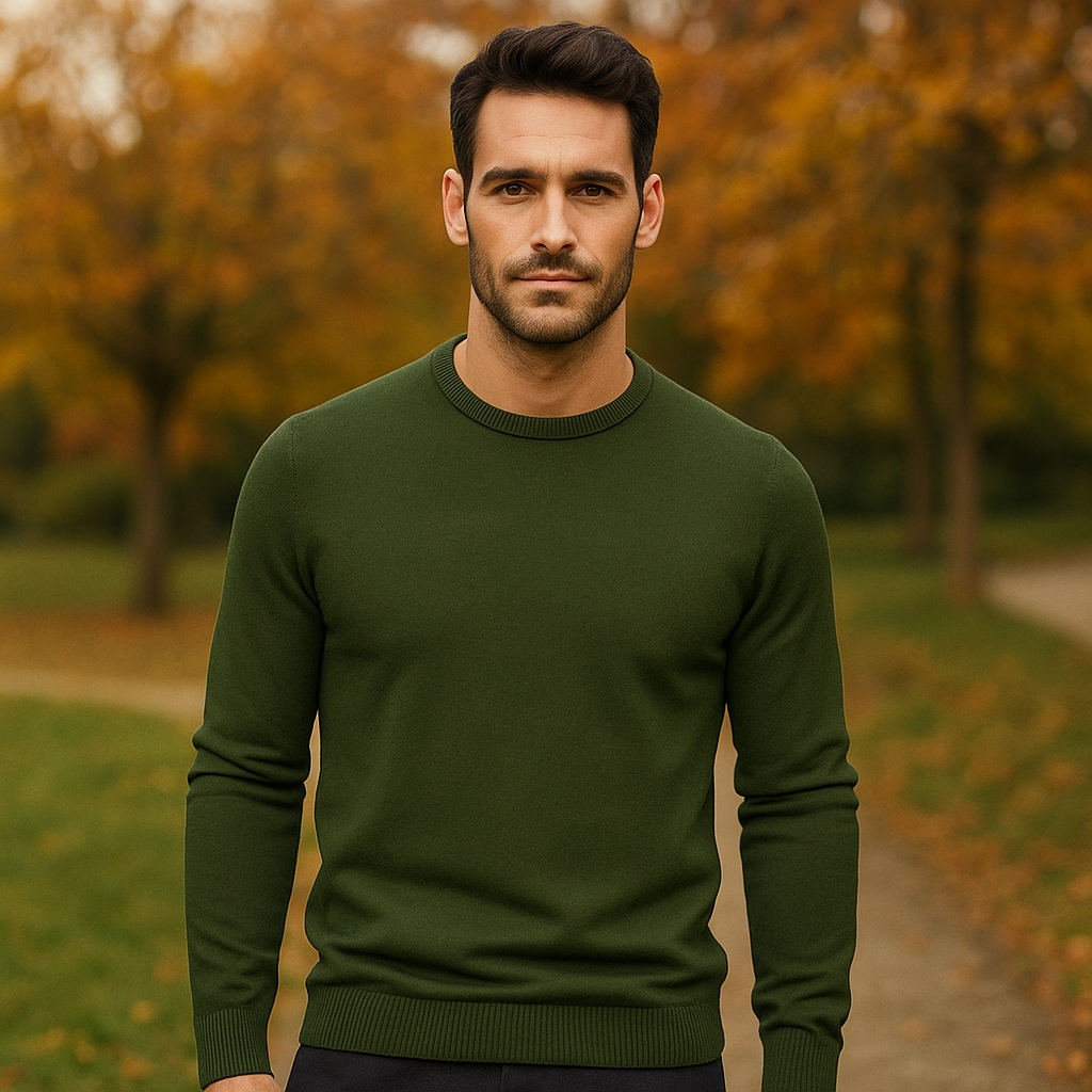 Pull Col Rond pour Homme – Doux & Chaud – Pull en Tricot à Manches Longues