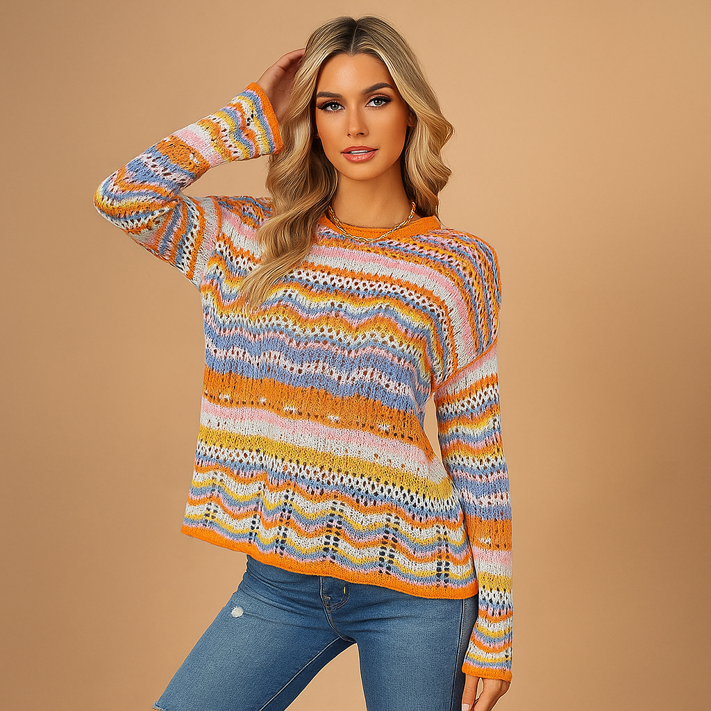Pull décontracté tendance pour femmes - Confortable - Élégant - Respirant