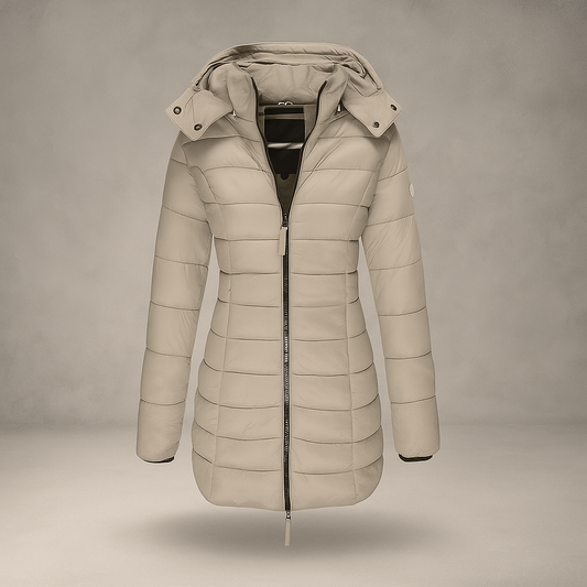 Stilla - manteau long tendance - doublure douce - avec capuche