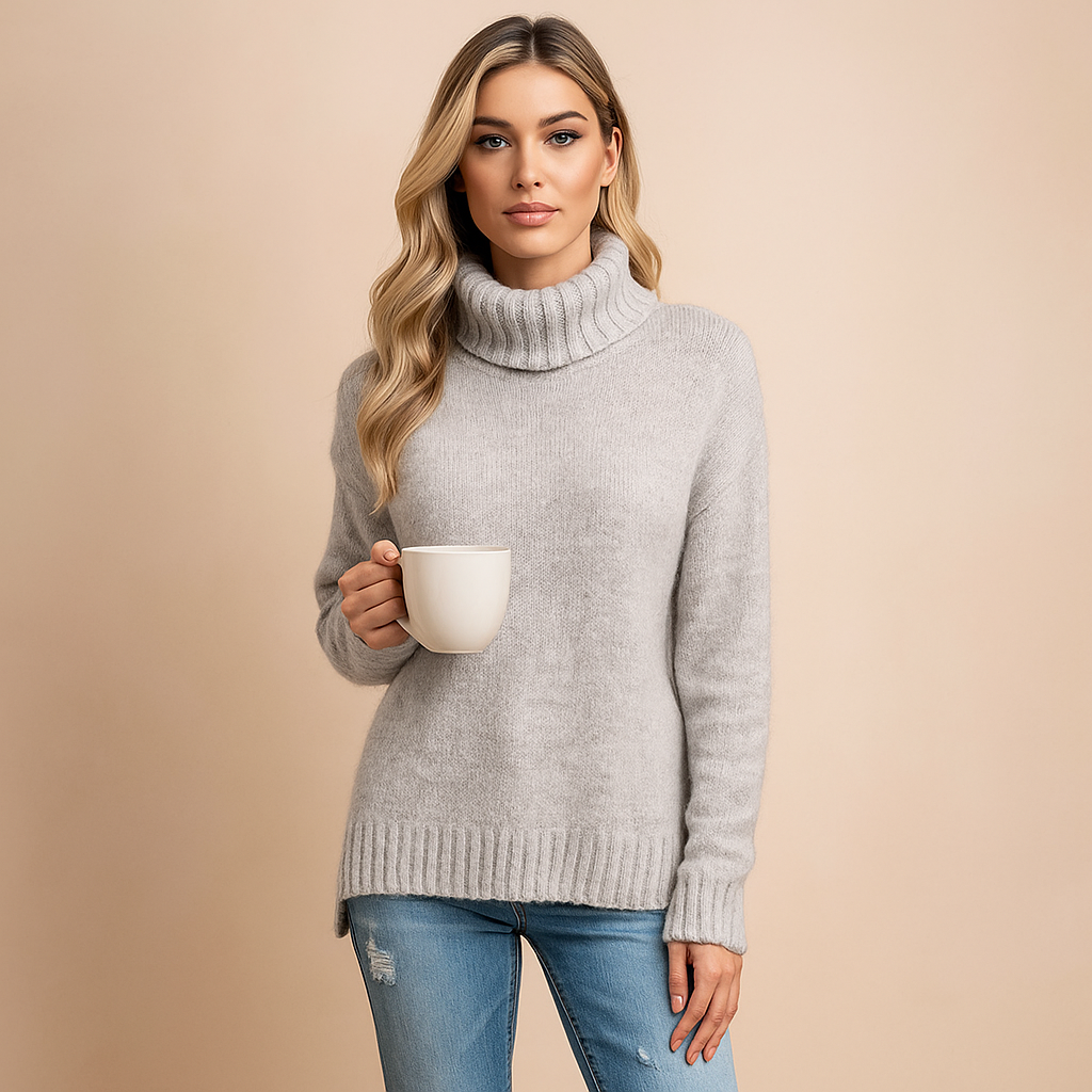 Pull col roulé - Confortable - Élégant - Chaud