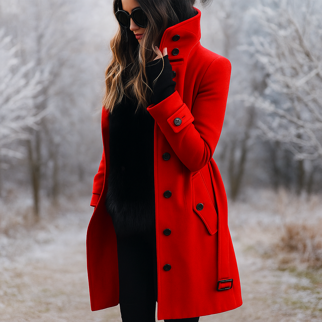 Trench-coat élégant et chaud pour femmes - Confort et élégance