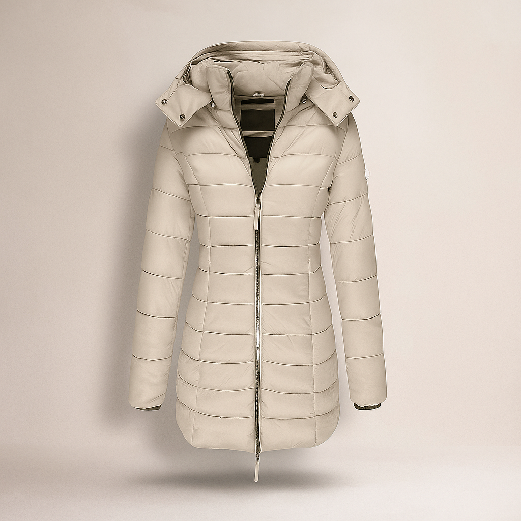 Stilla - Long Manteau avec Doublure Douce et Capuche - Confort Tendance
