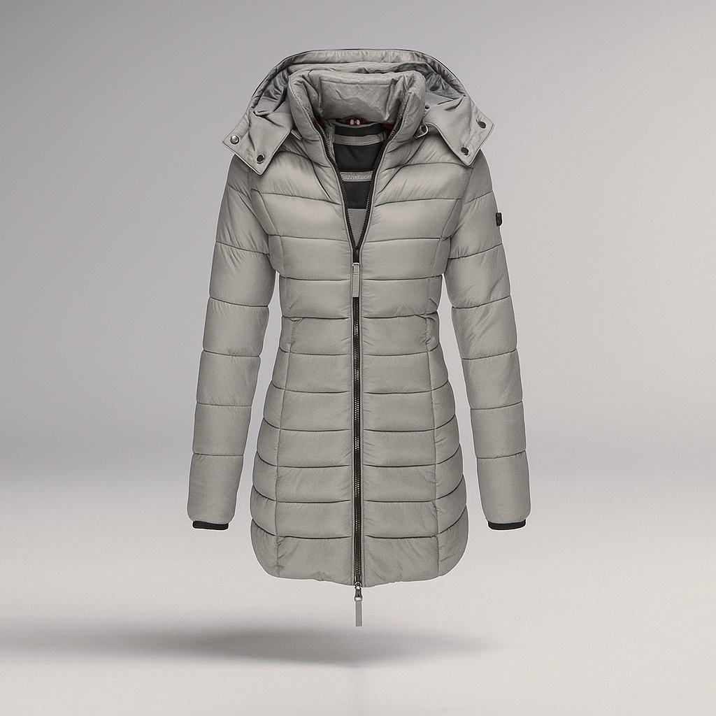 Stilla - Long Manteau avec Doublure Douce et Capuche - Confort Tendance