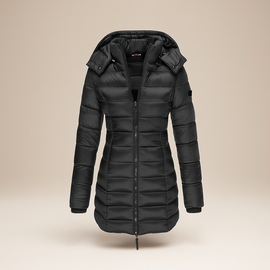 Stilla - Long Manteau avec Doublure Douce et Capuche - Confort Tendance