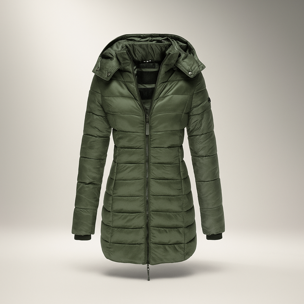 Stilla - Long Manteau avec Doublure Douce et Capuche - Confort Tendance