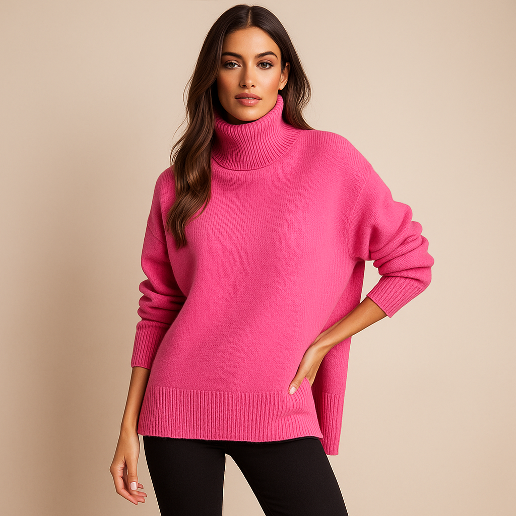 Jersey de base pour femmes - col haut - confort et style
