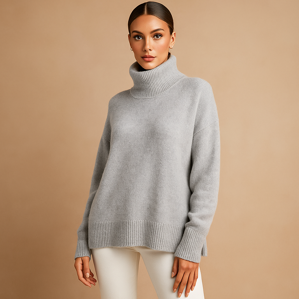 Jersey de base pour femmes - col haut - confort et style