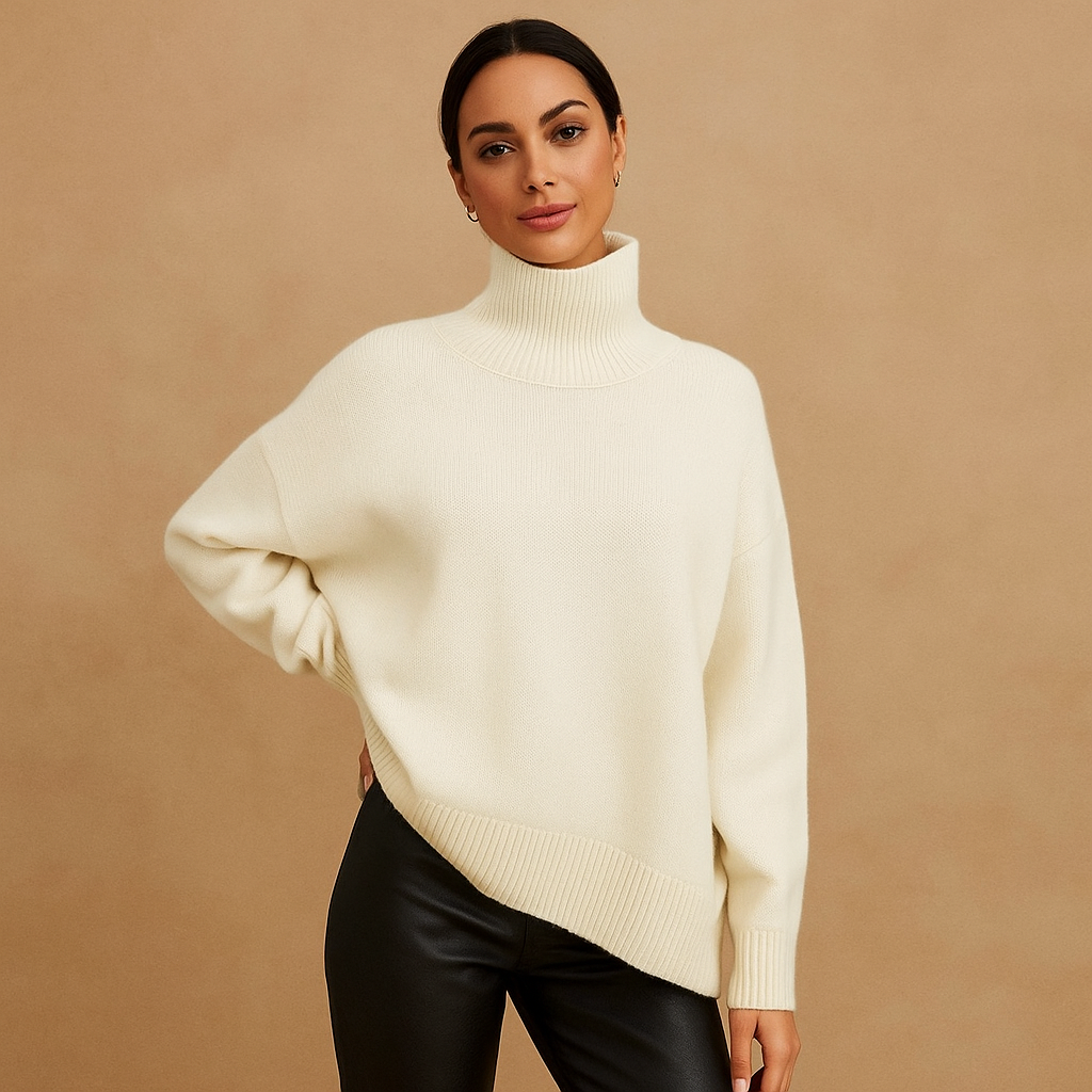 Jersey de base pour femmes - col haut - confort et style