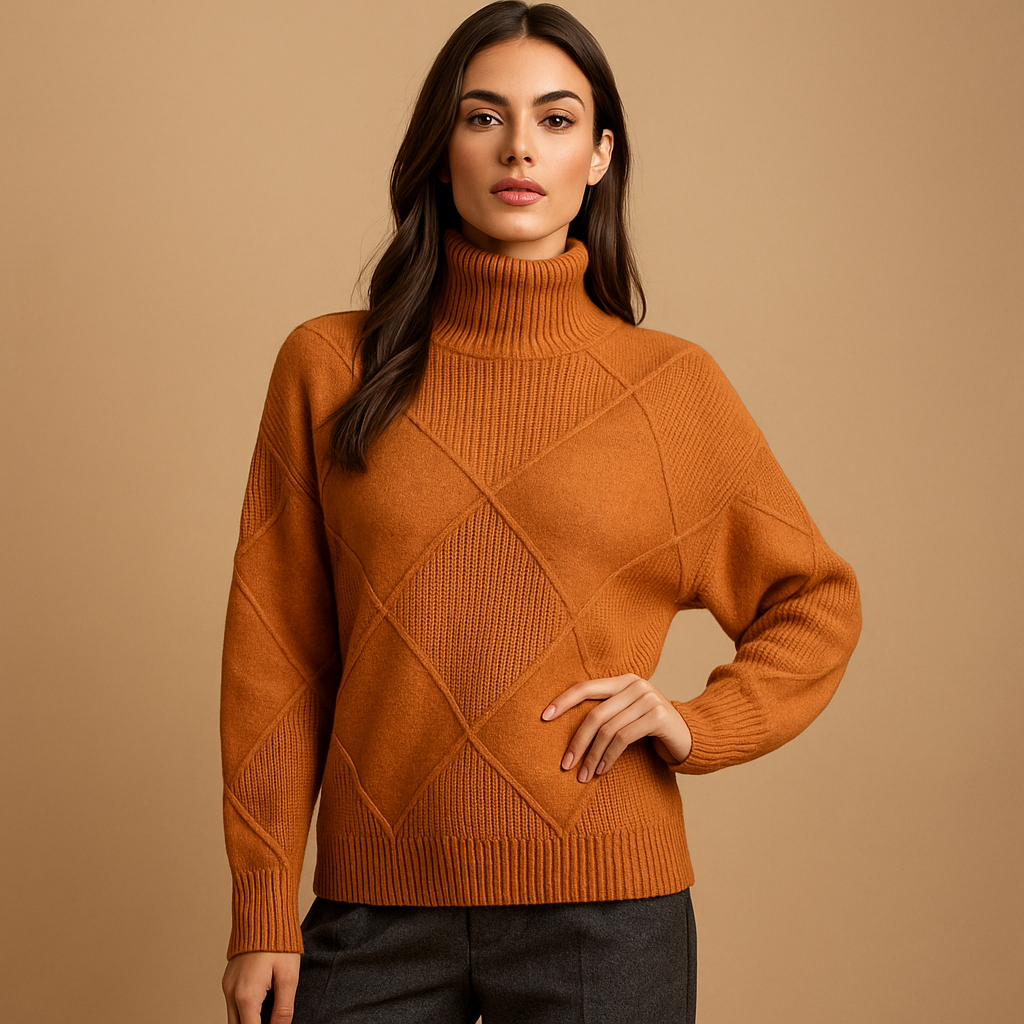 Jersey de base pour femmes - col haut - confort et style