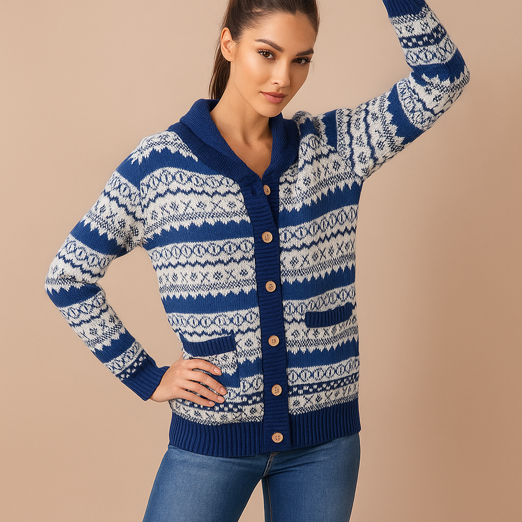 Cardigan Tricoté - Confort Doux - Deux Poches Pratiques
