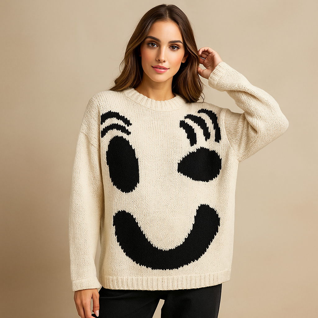 Pull Oversize en Coton - Confort Doux - Tricot Élégant