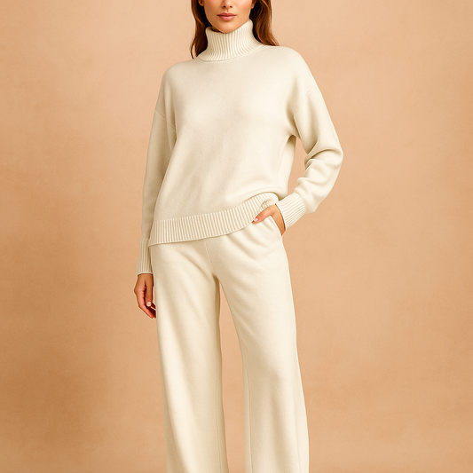 Ensembles de Pulls - Pull Col Montant - Pantalons Assortis Luo