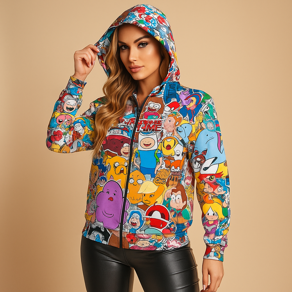 Sweatshirts Colorés pour Femmes - Motifs Dessins Animés Uniques