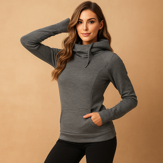 Sweatshirts confortables à capuche - col montant - Confort Luo