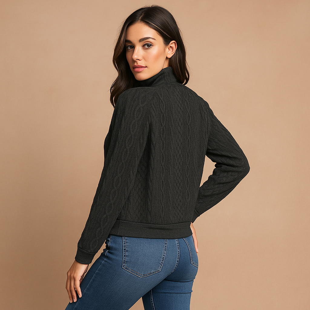 Sweat à Capuche - Fermeture Boutons - Poche Kangourou