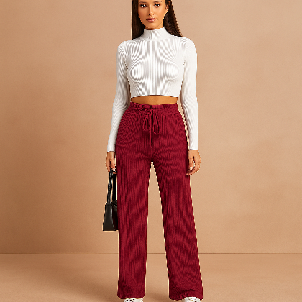 Pantalons de loisirs doux à taille haute - Confort et style