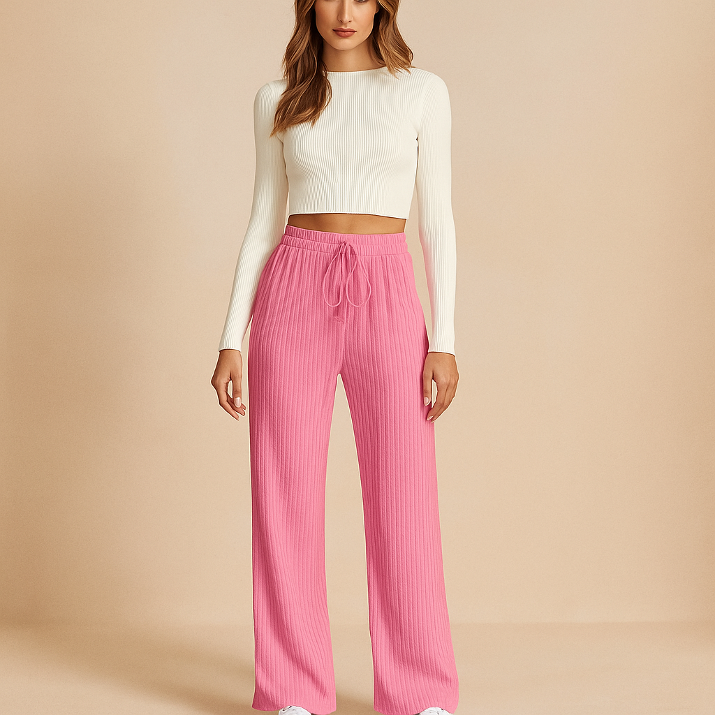 Pantalons de loisirs doux à taille haute - Confort et style