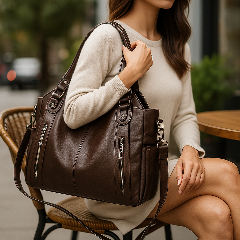 Sac fourre-tout cuir Novira élégant et pratique