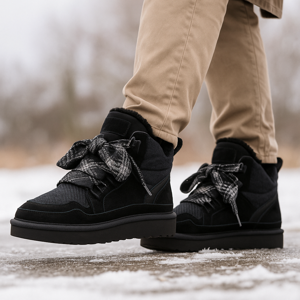Bottes Hiver Femme en Suède Doublées Chaudes
