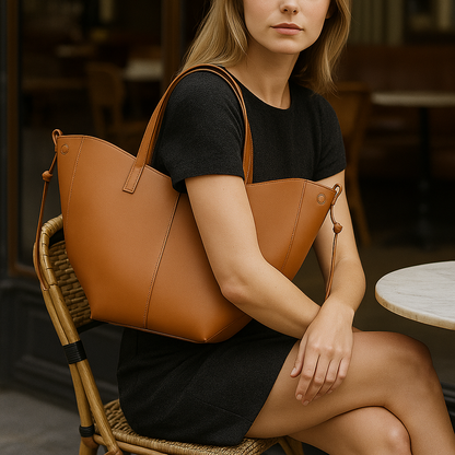 Izola Élégance Vintage - Sac Tote Femme Spacieux en Cuir