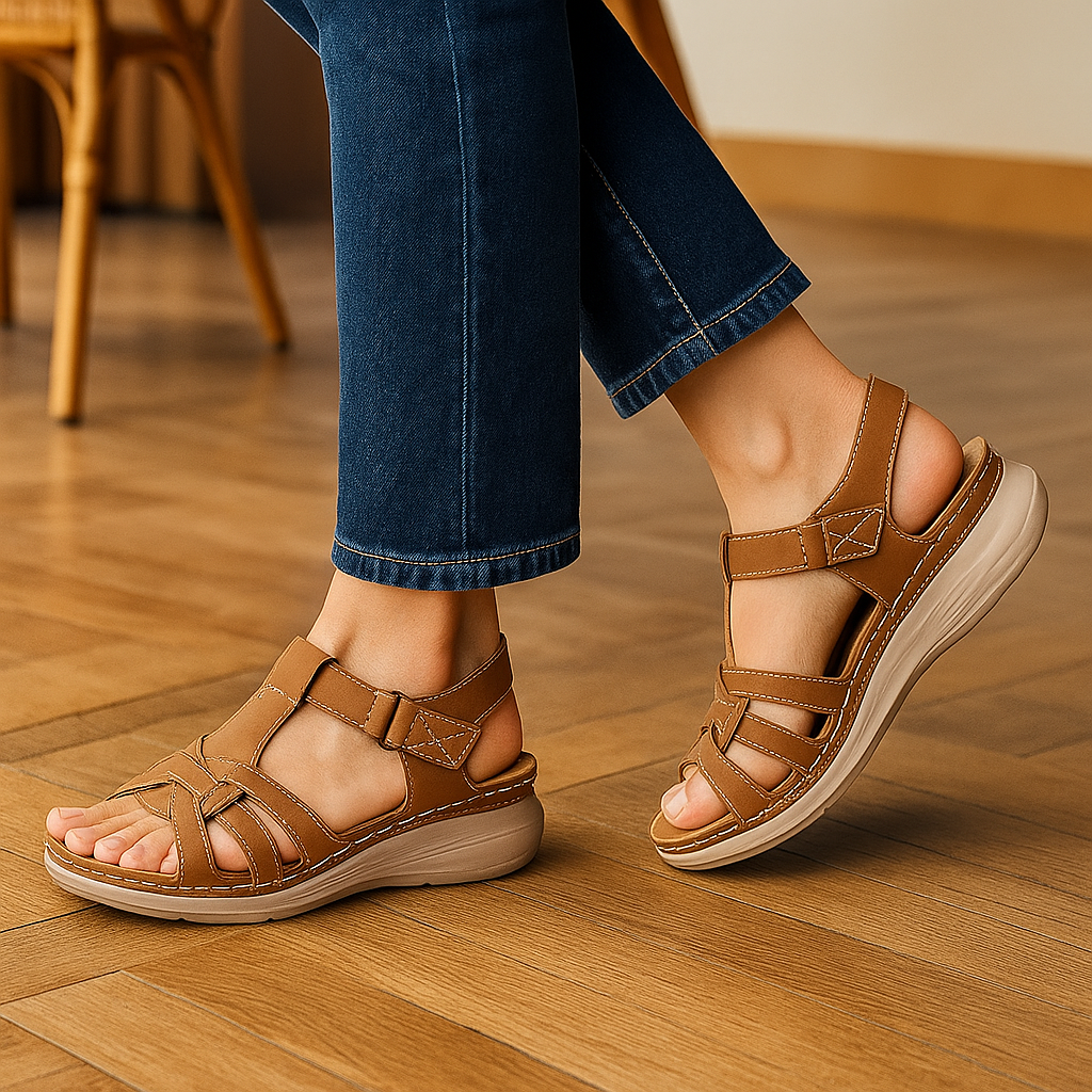 Ursula - Sandales Orthopédiques Femme en Cuir