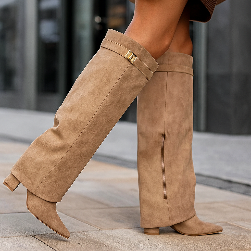 Bottes hautes à talon bloc - Confort hiver