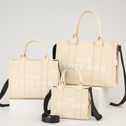 Sac Fourre-Tout Toile Résistante Multi-Portage Femme