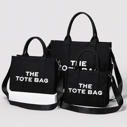 Sac Fourre-Tout Toile Résistante Multi-Portage Femme
