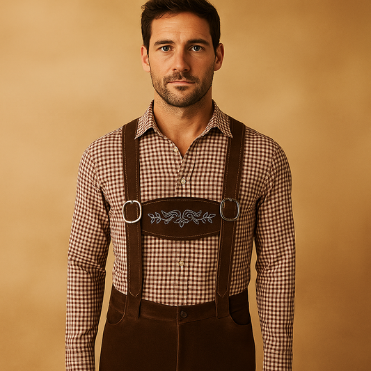 Pantalon Traditionnel Homme avec Bretelles