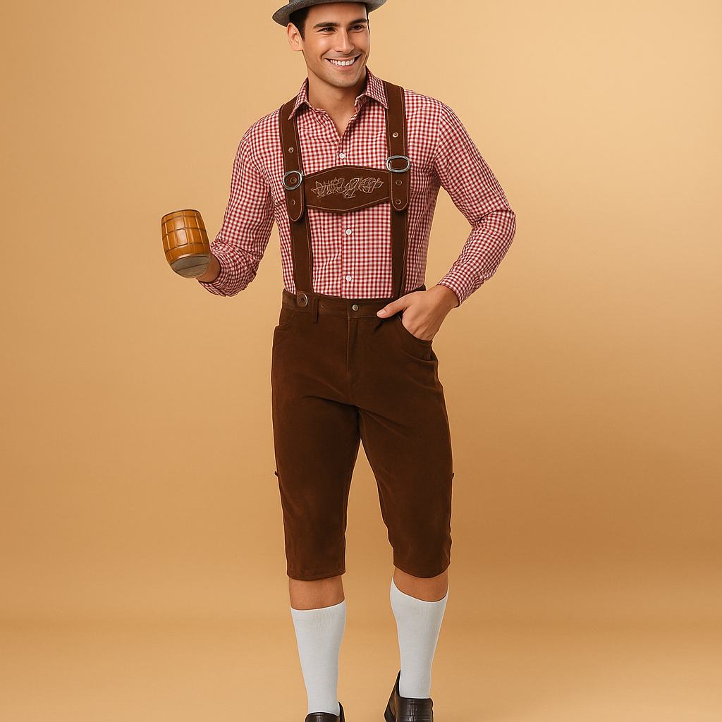 Pantalon Traditionnel Homme avec Bretelles