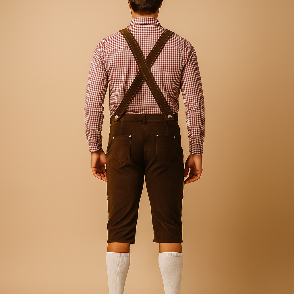 Pantalon Traditionnel Homme avec Bretelles