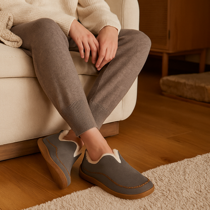 Chaussons femme antidérapants confort chaleur