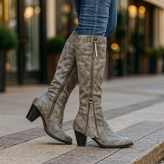 Bottes Élégantes Femme à Talons