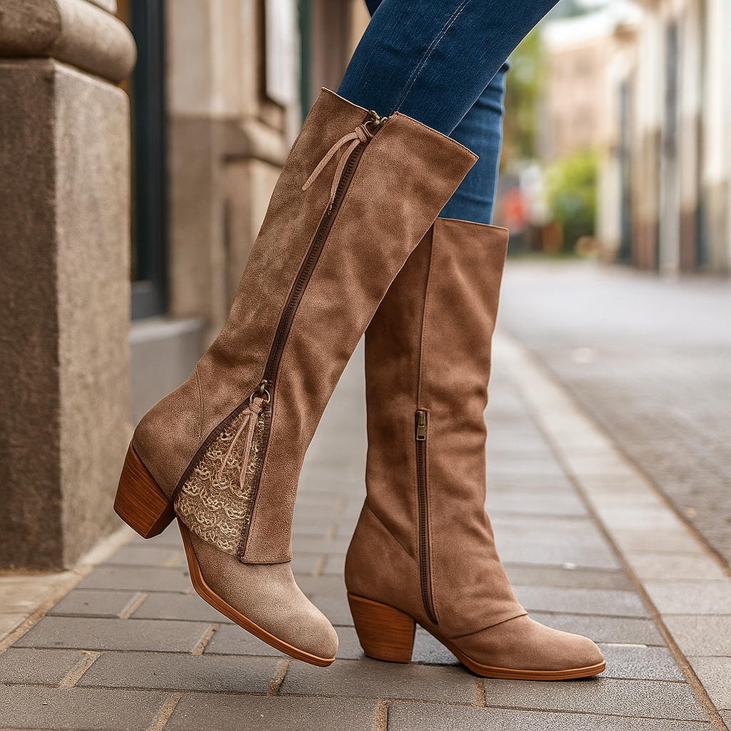 Bottes Élégantes Femme à Talons