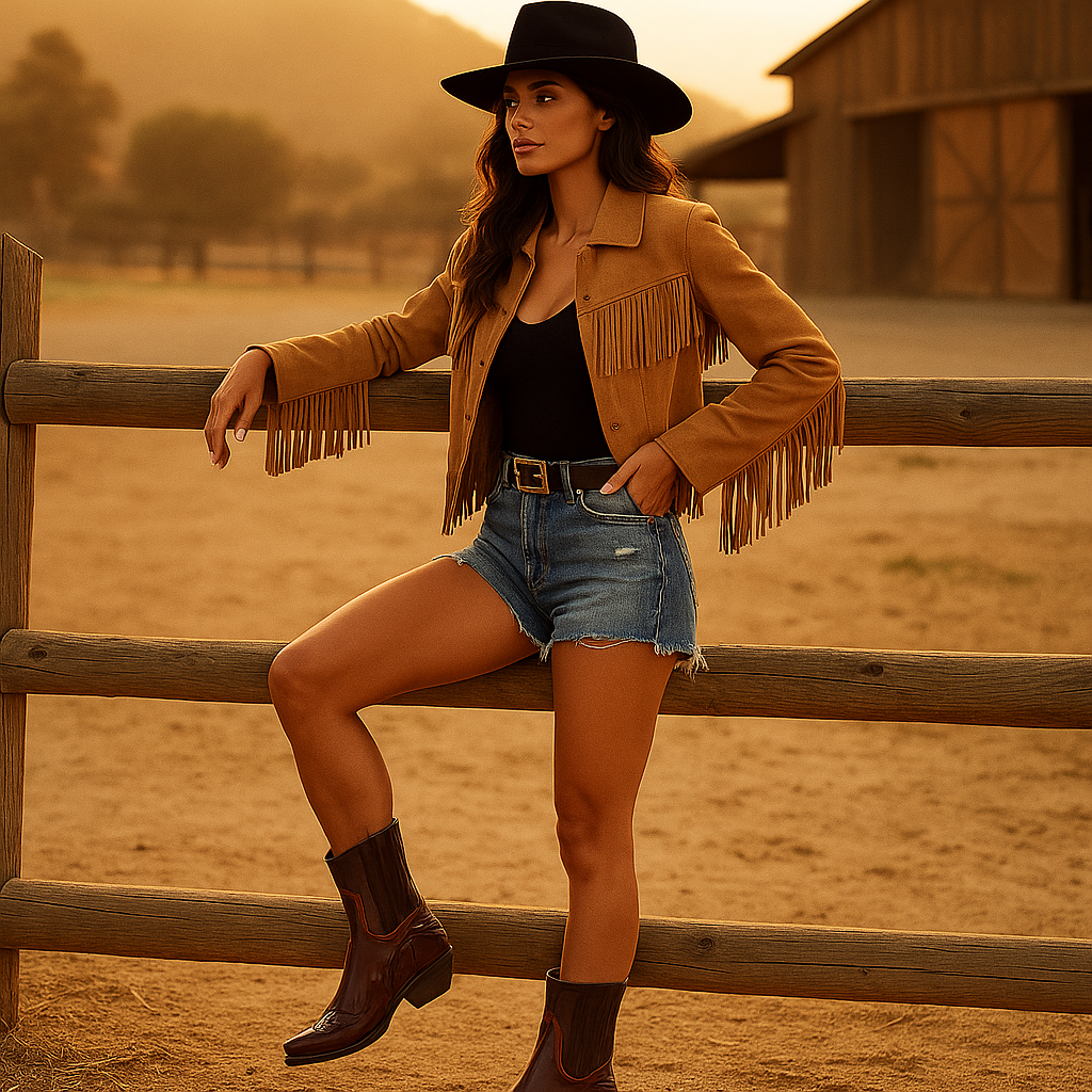 Bottes Cow-Boy Femme en Cuir