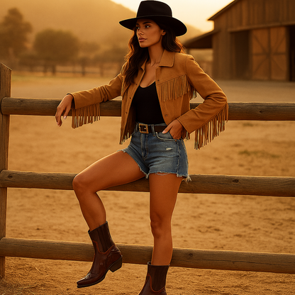 Bottes Cow-Boy Femme en Cuir
