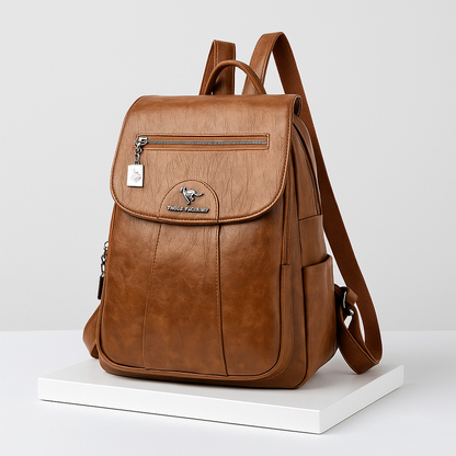 Sac à dos femme cuir vintage spacieux élégant