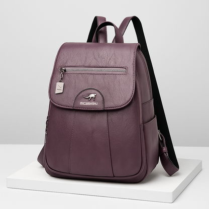 Sac à dos femme cuir vintage spacieux élégant