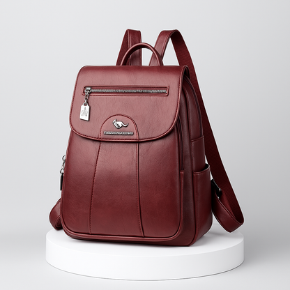 Sac à dos femme cuir vintage spacieux élégant