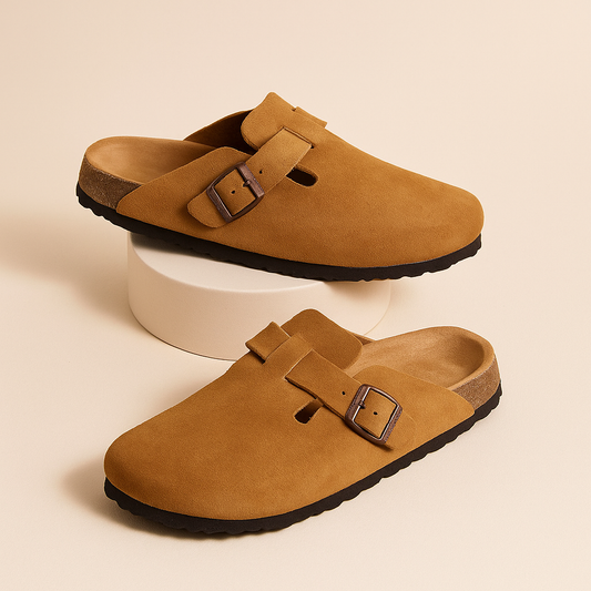 Sandales Boston Cuir Premium Unisexe – Style et Confort