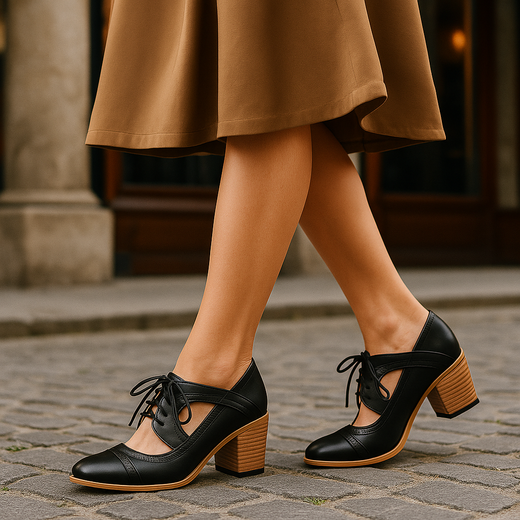Chaussures Orthopédiques Vintage Femme – Élégance & Confort