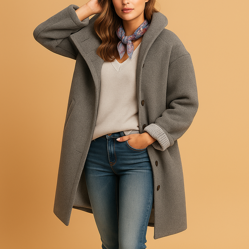 Averie - Manteau Élégant Femme en Laine