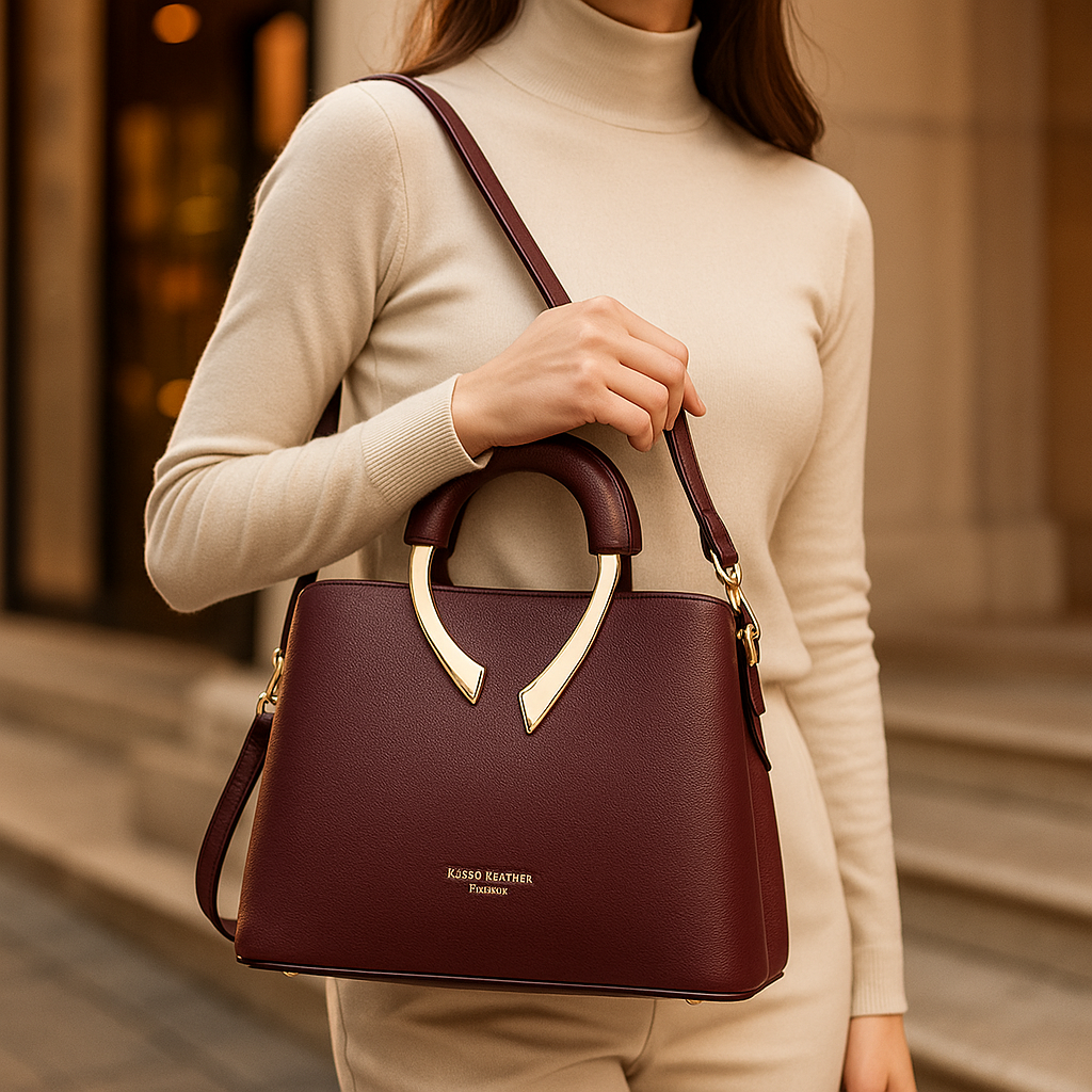 Elvira - Sac à main femme cuir luxe élégant