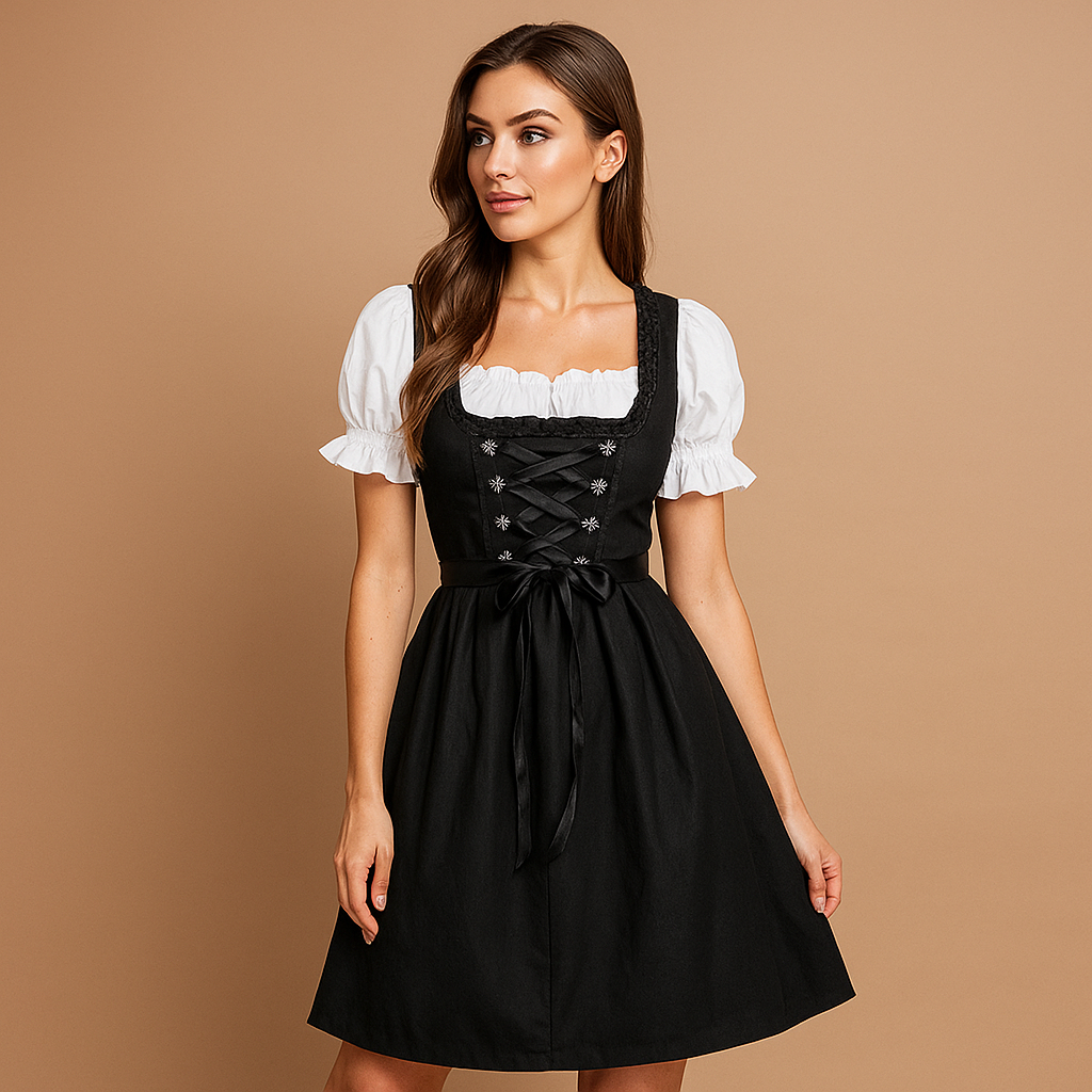 Robe dirndl femme élégante traditionnelle